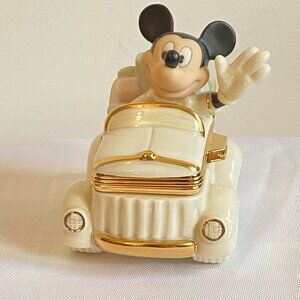 Lenox Treasures Mickey's Special Delivery Treasure Box, 24k gold accents